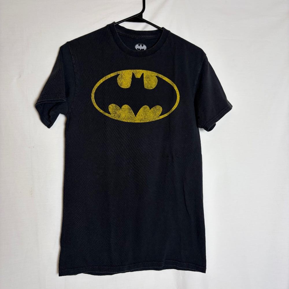 Vintage Men's Black Batman Short Sleeve T-shirt Size Small